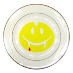 Vampire Emoji Dracula Porcelain Plate