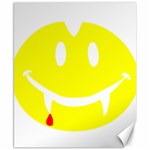 Vampire Emoji Dracula Canvas 8  x 10 