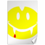 Vampire Emoji Dracula Canvas 12  x 18 