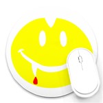 Vampire Emoji Dracula Round Mousepad