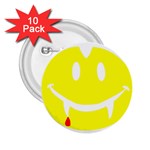 Vampire Emoji Dracula 2.25  Button (10 pack)