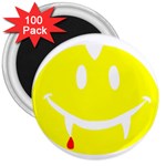 Vampire Emoji Dracula 3  Magnet (100 pack)