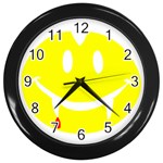 Vampire Emoji Dracula Wall Clock (Black)