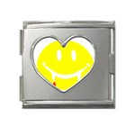 Vampire Emoji Dracula Mega Link Heart Italian Charm (18mm)