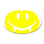 Vampire Emoji Dracula Magnet (Oval)