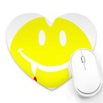 Vampire Emoji Dracula Heart Mousepad