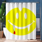 Vampire Emoji Dracula Shower Curtain 60  x 72  (Medium)