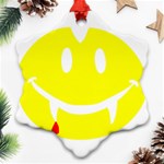 Vampire Emoji Dracula Ornament (Snowflake)