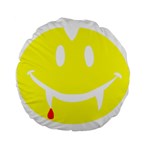 Vampire Emoji Dracula Standard 15  Premium Round Cushion 