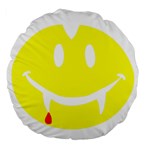 Vampire Emoji Dracula Large 18  Premium Round Cushion 