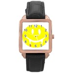 Vampire Emoji Dracula Rose Gold Leather Watch 