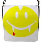 Vampire Emoji Dracula Flap Closure Messenger Bag (S)