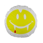 Vampire Emoji Dracula Standard 15  Premium Flano Round Cushion 