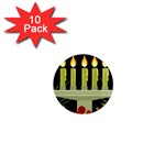 black Happy Kwanzaa  1  Mini Magnet (10 pack) 