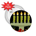 black Happy Kwanzaa  2.25  Button (10 pack)