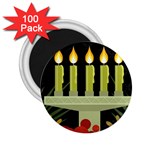 black Happy Kwanzaa  2.25  Magnet (100 pack) 