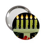 black Happy Kwanzaa  2.25  Handbag Mirror