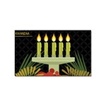 black Happy Kwanzaa  Sticker (Rectangular)