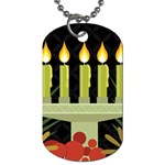 black Happy Kwanzaa  Dog Tag (One Side)