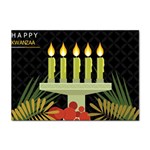 black Happy Kwanzaa  Sticker A4 (100 pack)