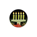 black Happy Kwanzaa  Golf Ball Marker