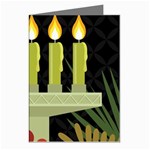 black Happy Kwanzaa  Greeting Cards (Pkg of 8)