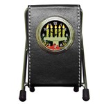 black Happy Kwanzaa  Pen Holder Desk Clock