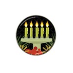 black Happy Kwanzaa  Hat Clip Ball Marker (4 pack)