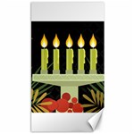 black Happy Kwanzaa  Canvas 40  x 72 