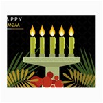 black Happy Kwanzaa  Small Glasses Cloth (2 Sides)