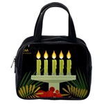 black Happy Kwanzaa  Classic Handbag (One Side)