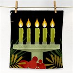 black Happy Kwanzaa  Face Towel