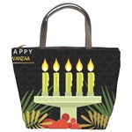 black Happy Kwanzaa  Bucket Bag