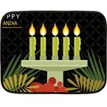 black Happy Kwanzaa  Double Sided Fleece Blanket (Mini)