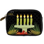 black Happy Kwanzaa  Digital Camera Leather Case