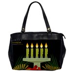 black Happy Kwanzaa  Oversize Office Handbag