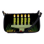 black Happy Kwanzaa  Shoulder Clutch Bag