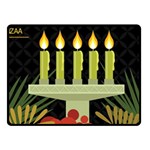 black Happy Kwanzaa  Fleece Blanket (Small)