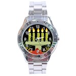 black Happy Kwanzaa  Stainless Steel Analogue Watch