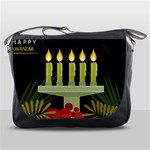 black Happy Kwanzaa  Messenger Bag