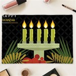 black Happy Kwanzaa  Cosmetic Bag (XXL)