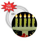 black Happy Kwanzaa  2.25  Button (100 pack)