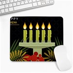 black Happy Kwanzaa  Large Mousepad