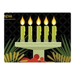 black Happy Kwanzaa  Double Sided Flano Blanket (Mini)