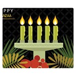 black Happy Kwanzaa  Double Sided Flano Blanket (Small)