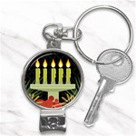 black Happy Kwanzaa  Nail Clippers Key Chain