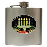 black Happy Kwanzaa  Hip Flask (6 oz)