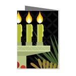 black Happy Kwanzaa  Mini Greeting Cards (Pkg of 8)