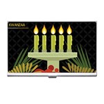 black Happy Kwanzaa  Business Card Holder