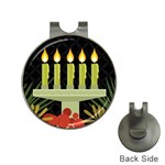 black Happy Kwanzaa  Golf Ball Marker Hat Clip